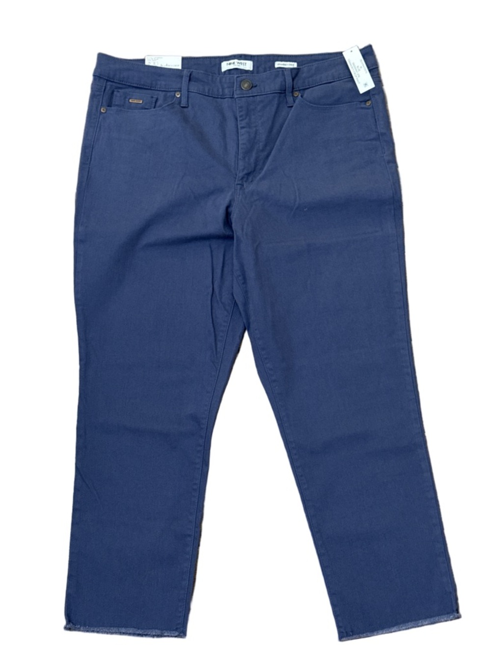 Nine West Gramercy Crop Slim Crop Pants in Deep Blue